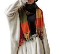 Sciarpa di lana da donna Grande Morbida Sciarpe In Cashmere Per Foulard seta scozzese classica leggera, scialle avvolgente adatta la vita quotidiana e viaggi