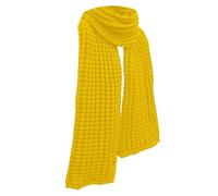 Sciarpa di lana gialla per le donne in autunno e inverno, spessa e lunga, lavorata a maglia, calda, per studenti, Shawl, giallo., A