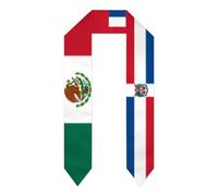 Sciarpa di laurea el 2026 Bandiera di Saint Kitts e Nevis Fascia d'onore per studenti senior Adulto Unisex Lunga 72" per studenti laureati