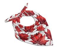 Sciarpa di seta quadrata con foglie d'acero autunnali rosse sciarpa leggera sciarpa autunnale foglie sciarpe avvolgenti per capelli sciarpa traspirante regali per donne uomini, Multicolore, 60x60cm