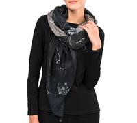 Anekke Bandana nera con stampa Manifesto