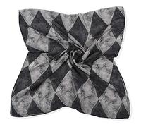 Sciarpa Donna Calda,Sciarpa di Parigi Garza Previene la Sciarpa Controlla Tie-Dye Stampa delle Donne Grandi Cravatte Si Crogiola Sciarpa di Diamanti Sciarpa (Black, One Size)