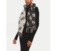 Sciarpa Donna Guess Logo In Rilievo AW5217VIS03 BLO Nero