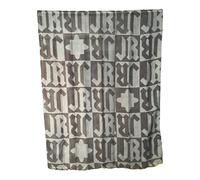 Sciarpa Donna John Richmond Uomo Sciarpa Leggera Logo JR Grigio Nero