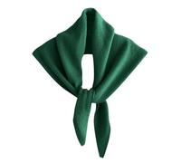 Sciarpa Donna Lana-Sciarpa Donna Inverno-Sciarpa Triangolare, Scialle Avvolgente per Copricapo Elegante E Multifunzionale in Morbida Maglia (Green, One Size)