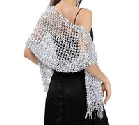 Sciarpa Donna Lucida Multifunzionale Paillette - Decorazione Moda Sera