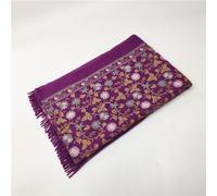 Sciarpa Donna Ricamata Etnica Wrap Sciarpina Frange Floreale Retro Calda Regalo