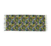 Sciarpa Donna Tropical Fruits Leaves Colorful Sciarpe