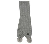 Sciarpa Guess Donna Lavorazione A Maglia Pompon Light Grey
