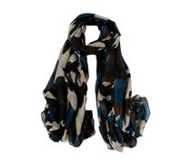 Sciarpa Hijab stampata Sciarpa di Seta Plain Sciarpe di Seta Donne di Moda Camouflage Scialle Pashmina Stola Sciarpa Sciarpe Regali di Halloween per le donne, A, 180 cm
