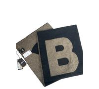 Sciarpa Hugo Boss Armin 2 In Mistura Di Lana Nuova Regalo Da Uomo Marrone Nero