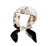 Sciarpa in 100% seta di gelso da donna, foulard leggero per capelli in raso, piccolo foulard in seta per capelli, per dormire, 53,3 x 53,3 cm, Small