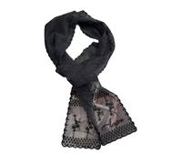 Sciarpa in cotone traspirante con ricamo floreale versatile copertura per la testa accessori protezioni solari elegante foulard ricamato