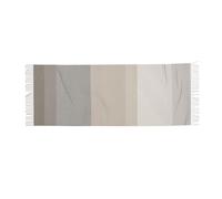 Sciarpa in finto cashmere a quadri extra lunga da 71 pollici, a righe color tortora, crema e grigio: morbida, leggera e calda sciarpa con frange - Accessorio per tutte le stagioni