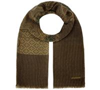 Sciarpa in Lana Houndstooth Paisley Mix by Stetson beige-verde One Size
