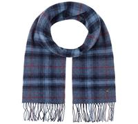 Sciarpa in Lana Hoverton Check by Lierys blu scuro One Size