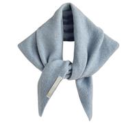 Sciarpa in misto lana scialle per casa ufficio decorazione camicia multifunzionale collo avvolgere sciarpa testa per il tempo libero all'aperto abbigliamento elegante maglieria accessorio, Azzurro