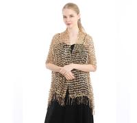 Sciarpa In Paillettes Con Frange Ricamata Per Abito Da Sera Cheongsam