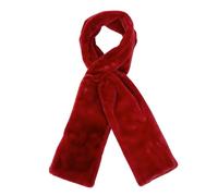 Sciarpa in pelliccia sintetica con passaggio, tasca con zip nascosta, morbida e calda per l'inverno, sciarpa elegante per il collo femminile con spazio hands-free per telefono e preziosi