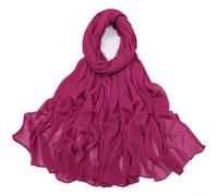 Sciarpa in rayon da donna realizzata in tessuto leggero simile alla seta per un comodo utilizzo tutto il giorno nelle stagioni di transizione (A)
