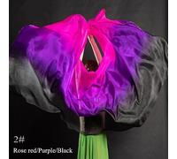 Sciarpa in seta al 100 per danza del ventre donne velo per ballare 250x114cm