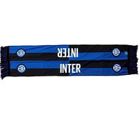 Sciarpa INTER Ufficiale Nuovo Logo 2021 leggera modello Raso in Poliestere Nerazzurra Double Face SCPINLNQUADRI02