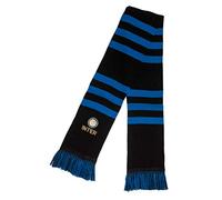 Sciarpa Inter Ufficiale Tubolare Doppia in Acrilico Nera F.C.Internazionale SCTINNE07