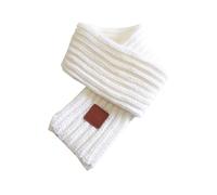 Sciarpa invernale calda per bambini a maglia calda Scarves Warm Scarf Neck Warm For Toddlers Boys Girls Uomo Sciarpa a quadri, bianco, Taglia unica