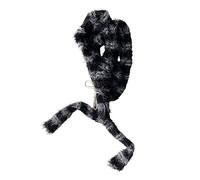 Sciarpa invernale da donna calda scaldacollo cavo spesso a costine sciarpa sottile a righe lunghe lunghe sciarpe strette per le donne, Nero grigio, Taglia unica