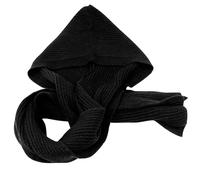 Sciarpa invernale da donna, spessa e calda, con cappuccio, con cappuccio, da donna, musulmana, in lana, con cappuccio, a maglia all'uncinetto, scaldacollo, Nero , Taglia unica