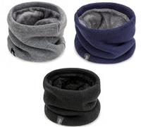 Sciarpa invernale da uomo, 3 pezzi, scaldacollo, scaldacollo, da donna, termica, spessa calda, foderata in pile, per tempo freddo, scaldacollo, foulard da uomo, copertura per maschere da sci