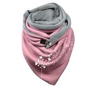 Sciarpa Invernale Donna,Scialli della Sciarpa di Boho della Stampa dell'Annata della Piuma delle Donne avvolge Le Sciarpe Corte Calde di Inverno