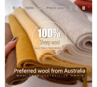 Sciarpa invernale in lana 100% per donna Sciarpe lunghe e calde in cashmere Hijab Solido Scialle da donna Avvolgente Pashmina femminile Bandana Sciarpe per la testa Nuovo