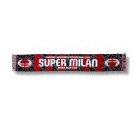 Sciarpa Jacquard AC Milan, Sciarpa Celebrativa per la vincita della Supercoppa Italiana 24/25, prodotto ufficiale 100% acrilico, Made in Italy