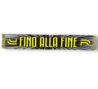 Sciarpa Juventus Jacquard Ufficiale Fino alla Fine Bianco/Nero/Giallo - 2400205B