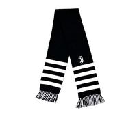 Sciarpa Juventus Juve Ufficiale Nera in Acrilico Tubolare Doppia SCTJUNERIGHFINBI