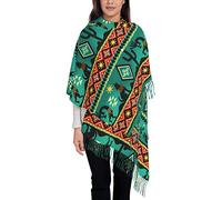 Sciarpa Kokopelli dei nativi americani del sud-ovest Sciarpe morbide calde da uomo e da donna, scialle di Pashmina avvolge scialle lungo caldo avvolge sciarpe con frange per l'inverno 78x29 pollici