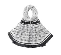 Sciarpa leggera da cappella in poliestere delicato e colorato elegante per musulmani fede e espressione di moda modesto, Nero , Taglia unica