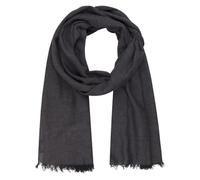 Sciarpa Lindenmann uomo, tessuta 100% cotone, grigio-nero