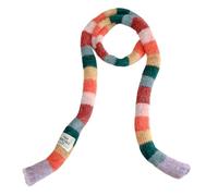 Sciarpa lunga - 190 x 5 cm a righe elegante | Sciarpa merino, da utilizzare da donna, per l'autunno con tempo freddo, abbigliamento quotidiano, attività all'aperto, viaggi, vacanze, soffice