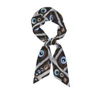 Sciarpa lunga in seta HJFCZH The evil eye guardato Stampe accessori di abbigliamento comodo e morbido per banchetti, uso quotidiano e feste