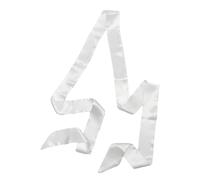 Sciarpa Lunga in Seta Satinata per Donna | Nastro Sottile da 2 Metri per Capelli, Collo e Borsa | Elegante Cintura a Fascia per Abiti (Bianco)