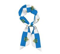 Sciarpa Lunga Tipo Seta Per Donna,Bandana Grafica Con Bandiera Di San Marino,Sciarpa Da Collo In Raso Liscio,Foulard Retrò Leggera Classica Ed Elegante,Per Qualsiasi Occasione Speciale