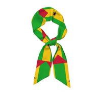 Sciarpa Lunga Tipo Seta Per Donna Copricapo Di Moda,Bandana Grafica Con Bandiera Di Sao Tome E Principe,Scarf Da Collo In Raso Retrò Leggera Classica Ed Elegante,Qualsiasi Occasione