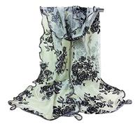 Sciarpa Mantilla da Donna in Velo di Rose Ricamata con Filo d'oro di Garza da Donna Elegante e Popolare Durable And Clever