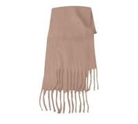 Sciarpa morbida da donna tinta unita sciarpa con stile casual morbida e tinta unita grande per tirare i capelli sciarpa calda guanti con sciarpa da uomo, cachi, A
