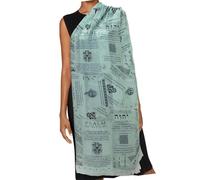 Sciarpa morbida e confortevole in poliestere per pelli sensibili, multifunzionale, portatile, per viaggi, spostamenti quotidiani e attività all'aperto, Verde, Taglia unica