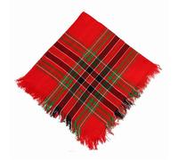 Sciarpa multiuso a quadri, scialle avvolgente morbida e traspirante, bandana per donne rurali, alla moda e confortevole per varie età, foulard a scacchi, Rosso, Taglia unica