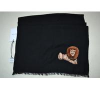 Sciarpa Nera In Lana Ricamata Con Leone Paul Smith Per Uomo Nuova Di Zecca