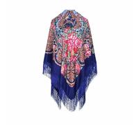 Sciarpa Oversize Da Donna Con Scialle Russo Babushka Tradizionale Retrò Ucraina Stampata Nappe Sciarpe Quadrate